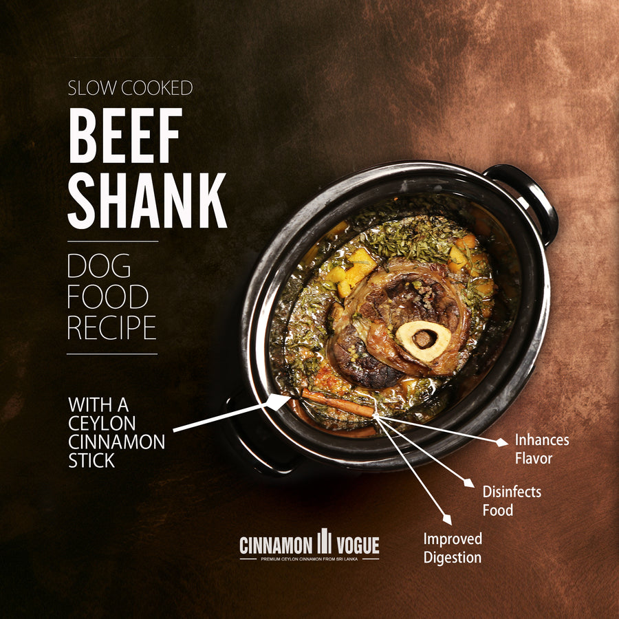 Slow-Cooked Beef Shank Dog Food Recipe