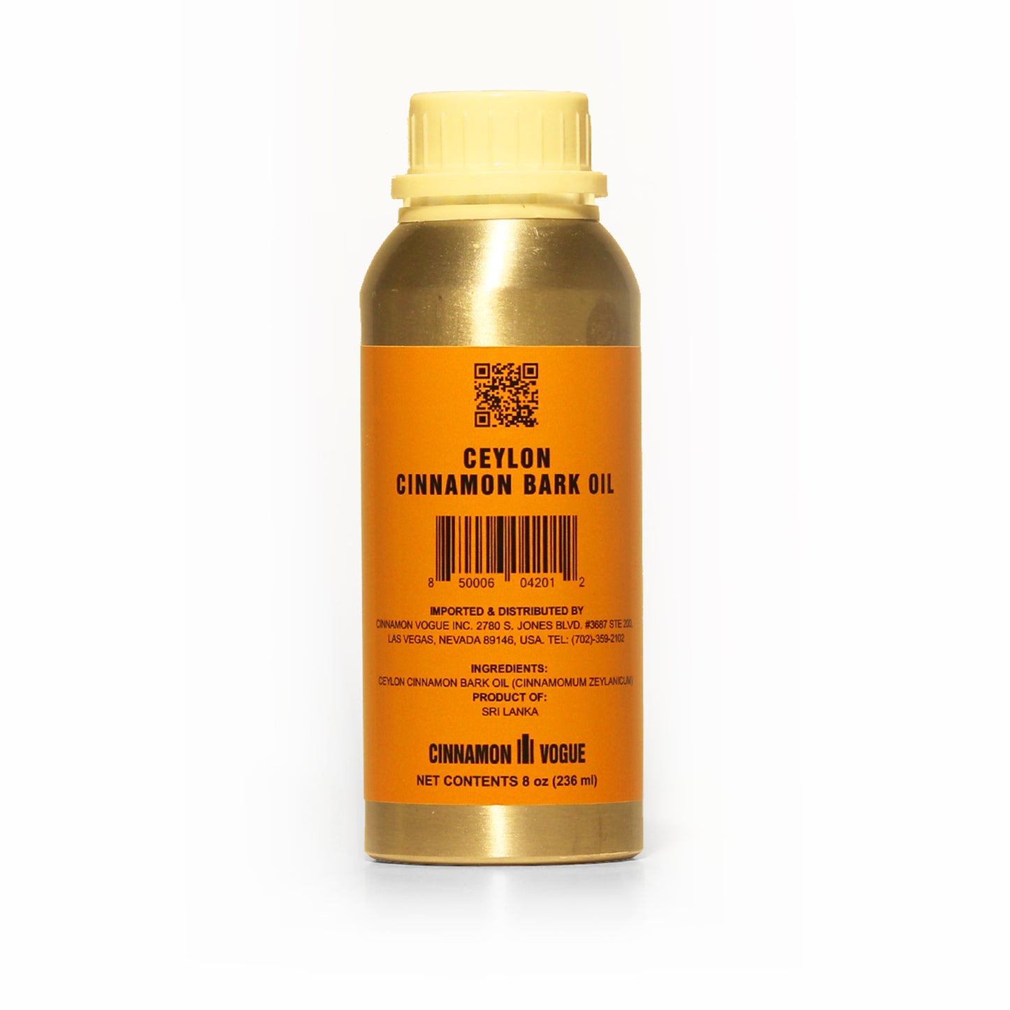 CEYLON CINNAMON BARK OIL - 240 ML (8 OZ)