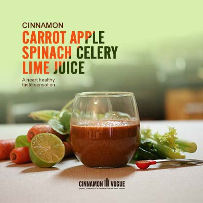 Cinnamon Carrots Apple Spinach Smoothie
