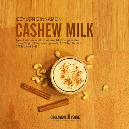 Cinnamon Cashew Milk