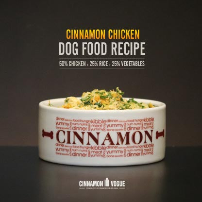 Cinnamon Chicken Dog Food Recipe