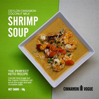 Cinnamon Coconut Shrimp Soup