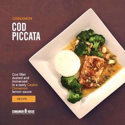 Cinnamon Cod Piccata