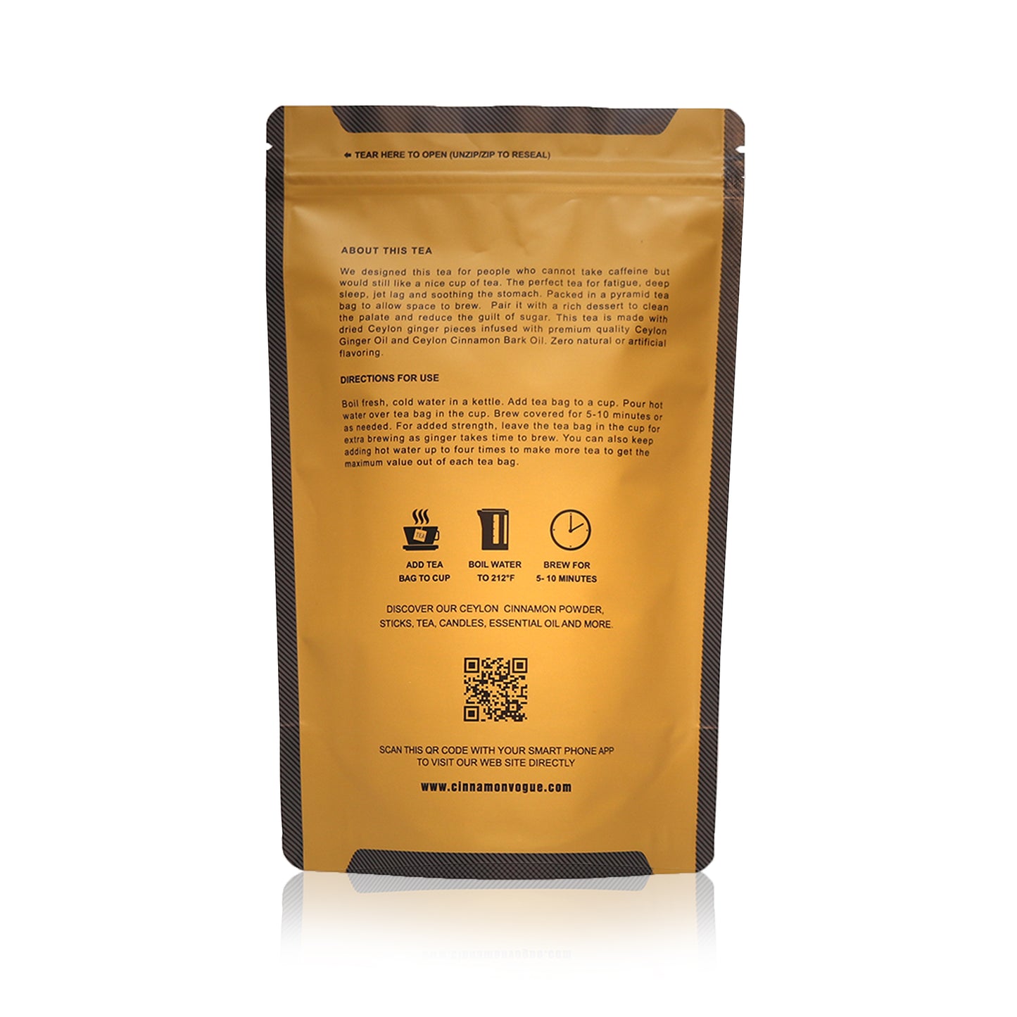 CEYLON CINNAMON GINGER TEA