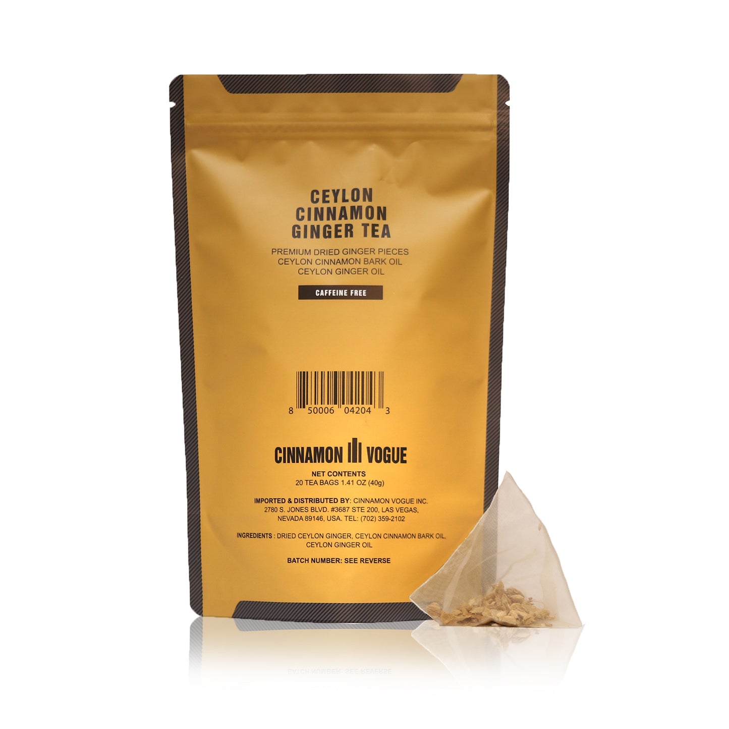 CEYLON CINNAMON GINGER TEA