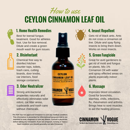 Cinnamon Leaf Oil Uses