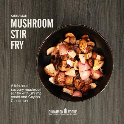 Cinnamon Mushroom Stir Fry