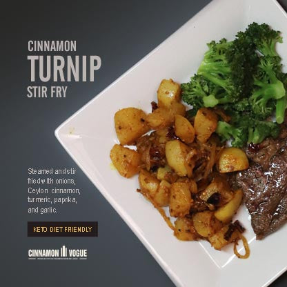 Cinnamon Turnip Stir Fry