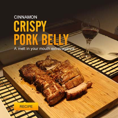 Crispy Cinnamon Pork Belly