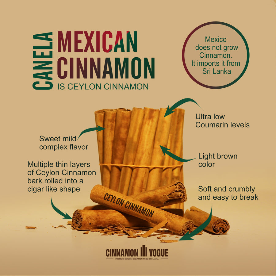 Mexican Cinnamon (Canela) — True Ceylon Cinnamon