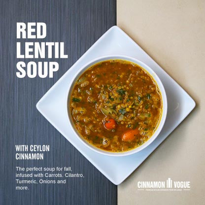 Red Lentil Soup With Cinnamon
